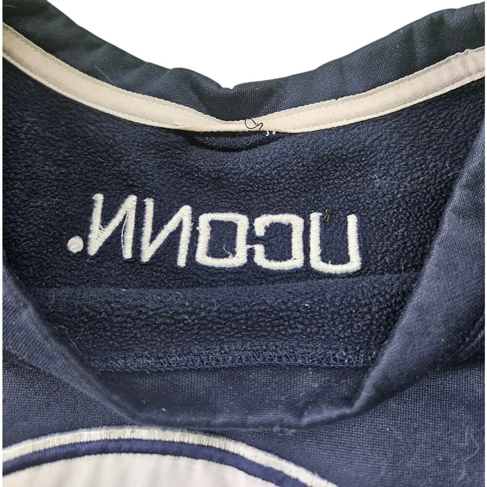 Nike UConn Huskies Therma-FIT Navy Blue Crewneck Sweatshirt Unisex Size Large